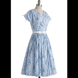 Bernie Dexter France and Frolick Sophie Light Blue pinup dress